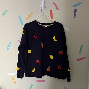 BODEN | fruit salad appliqué sweatshirt